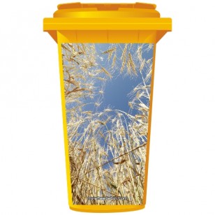 Wheat In A Field Wheelie Bin Sticker Panel